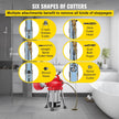VEVOR Drain Cleaner Machine, 250W 2 Cables, Electric Drain Auger for 3/4\