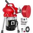 VEVOR Drain Cleaner Machine, 250W 2 Cables, Electric Drain Auger for 3/4\