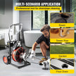 VEVOR 100 Ft x 1/2Inch Drain Cleaner Machine fit 2 Inch (50mm) to 4 Inch(100mm) Pipes 550W Open Drain Cleaning Machine 1700 r/min Electric Drain Auger with Cutters Glove Drain Auger Sewer