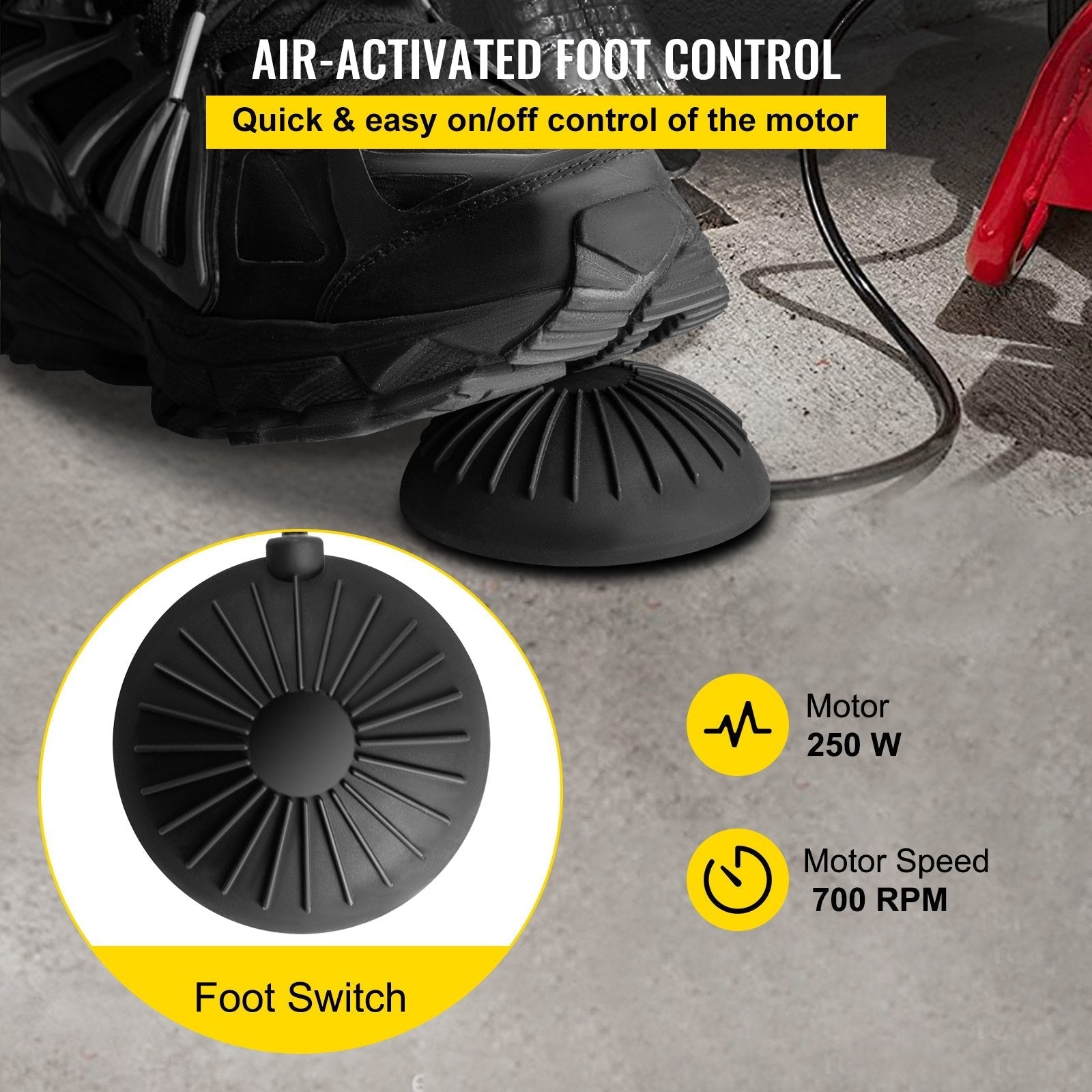 VEVOR 50 Ft x 1/2 Inch Drain Cleaner Machine Best fit 1”(25mm) to 4”(100mm) Pipes Drain Cleaning Machine Portable Drain Auger Cleaner with 4 Cutters Electric Drain Auger Plumbing Tool (50Ft x 1/2In)