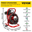 VEVOR Drain Cleaner Machine, 75' x 3/8
