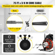 VEVOR 75 Ft x 3/8Inch Drain Cleaner Machine fit 1 Inch (25mm) to 4 Inch(100mm) Pipes 370W Open Drain Cleaning Machine Portable Electric Drain Auger with Cutters Glove Drain Auger Cleaner Sewer