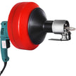 VEVOR 26 Ft Portable Electric Drain Auger Best fit 0.8Inch (20mm)-2.6Inch (65mm) Pipes Electric Drain Snake Lightweight Drain Cleaner Machine Drain Cleaning, Red
