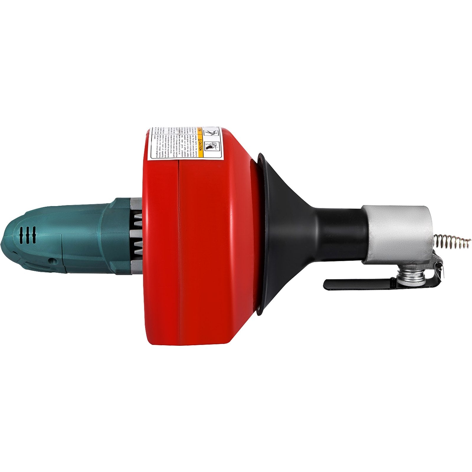 VEVOR 26 Ft Portable Electric Drain Auger Best fit 0.8Inch (20mm)-2.6Inch (65mm) Pipes Electric Drain Snake Lightweight Drain Cleaner Machine Drain Cleaning, Red