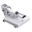 VEVOR Heat Press Machine, 15x15in / 38x38cm, Clamshell Sublimation Transfer Printer with Teflon Coated, Digital Precise Heat Control, Silica-Gel Sponge Powerpress for T-Shirt Bag Pad, White