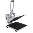 VEVOR Heat Press Machine, 15x15in / 38x38cm, Clamshell Sublimation Transfer Printer with Teflon Coated, Digital Precise Heat Control, Silica-Gel Sponge Powerpress for T-Shirt Bag Pad, White