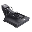 VEVOR Heat Press Machine, 15x15in / 38x38cm, Clamshell Sublimation Transfer Printer with Teflon Coated, Digital Precise Heat Control, Silica-Gel Sponge Powerpress for T-Shirt Bag Pad, Black