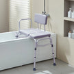 VEVOR Tub Transfer Bench for Bathtub 500lbs, Shower Seats for Adults, Lightweight Shower Bench for Elderly and Disabled with Padded Seat,  Non-Slip Bath Seats with Armrest and Reversible Backrest