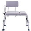 VEVOR Tub Transfer Bench for Bathtub 500lbs, Shower Seats for Adults, Lightweight Shower Bench for Elderly and Disabled with Padded Seat,  Non-Slip Bath Seats with Armrest and Reversible Backrest