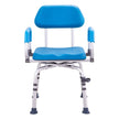 VEVOR Shower Chair 360° Swivel Shower Seat & Pivoting Arms Padded Seat 300LBS