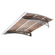 VEVOR Exterior Door & Window Awning, Polycarbonate, Brown
