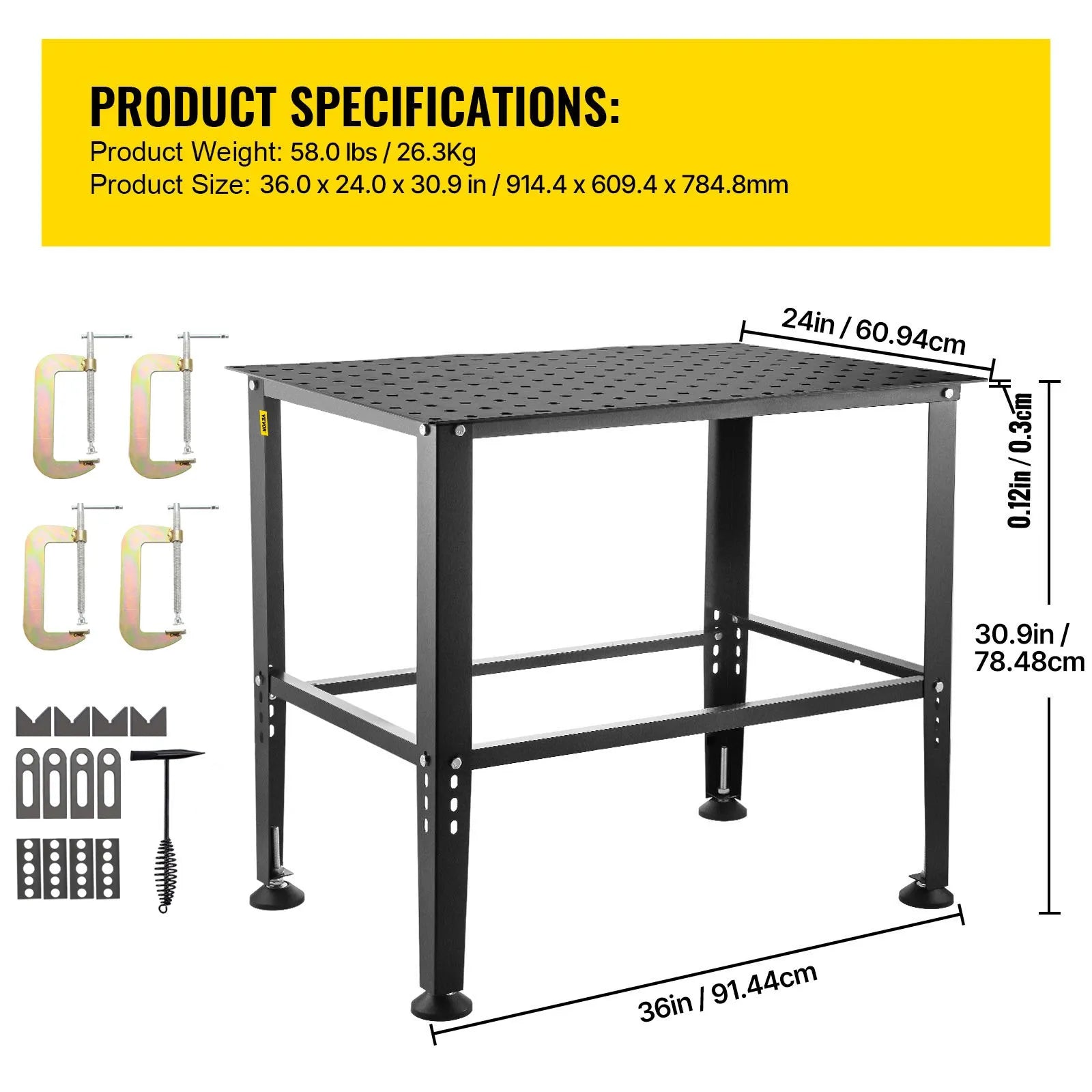 VEVOR Welding Table 36