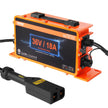 VEVOR 36 Volt Golf Cart Battery Charger, 18 AMP, Smart Battery Charger with D-Style Plug, Compatible with Lead-Acid AGM/GEL/EFB MF NMC LiFePO4 Batteries for EZGO TXT, IP67 Waterproof ETL Certified