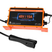 VEVOR 48 Volt Golf Cart Battery Charger, 15 AMP, Smart Battery Charger with RXV Plug, Compatible with Lead-Acid AGM/GEL/EFB MF Flooded NMC LiFePO4 Batteries for EZGO TXT, IP67 Waterproof ETL Certified