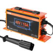 VEVOR 48 Volt Golf Cart Battery Charger, 15 AMP, Smart Battery Charger with G29 Plug, Compatible with Lead-Acid AGM/GEL/EFB MF Flooded NMC LiFePO4 Batteries for Yamaha, IP67 Waterproof ETL Certified