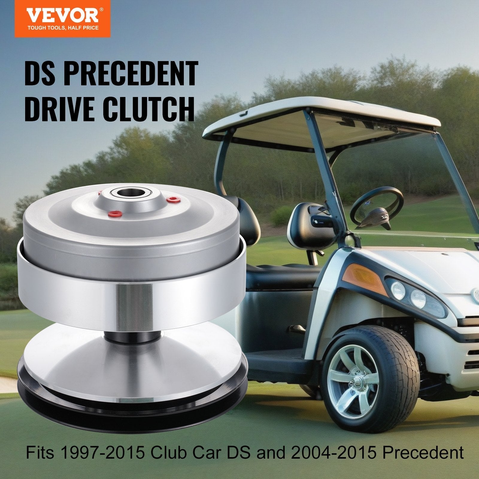 VEVOR Golf Cart Drive Clutch Fits for Club Car DS 1997-2015 and Precedent 2004-2015, Primary Drive Clutch Assembly, Replace# 1018329-02/101833902