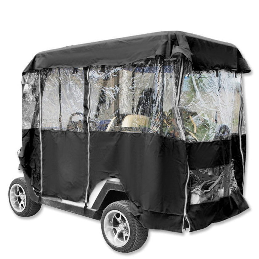 VEVOR Golf Cart Enclosure, 4-Person Golf Cart Cover, 4-Sided Fairway Deluxe, 300D Waterproof Driving Enclosure with Transparent Windows, Fit for EZGO, Club Car, Yamaha Cart