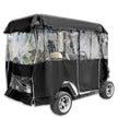 VEVOR Black Golf Cart Covers Portable 4 Sided Transparent Golf Cart Waterproof Cover Golf Cart Seat Covers