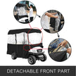 VEVOR Black Golf Cart Covers Portable 4 Sided Transparent Golf Cart Waterproof Cover Golf Cart Seat Covers