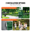 VEVOR Dog Waste Station Bag Dispenser with 600 Bags Lockable Dog Poop Bag Holder