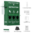 VEVOR Dog Waste Station Bag Dispenser with 600 Bags Lockable Dog Poop Bag Holder