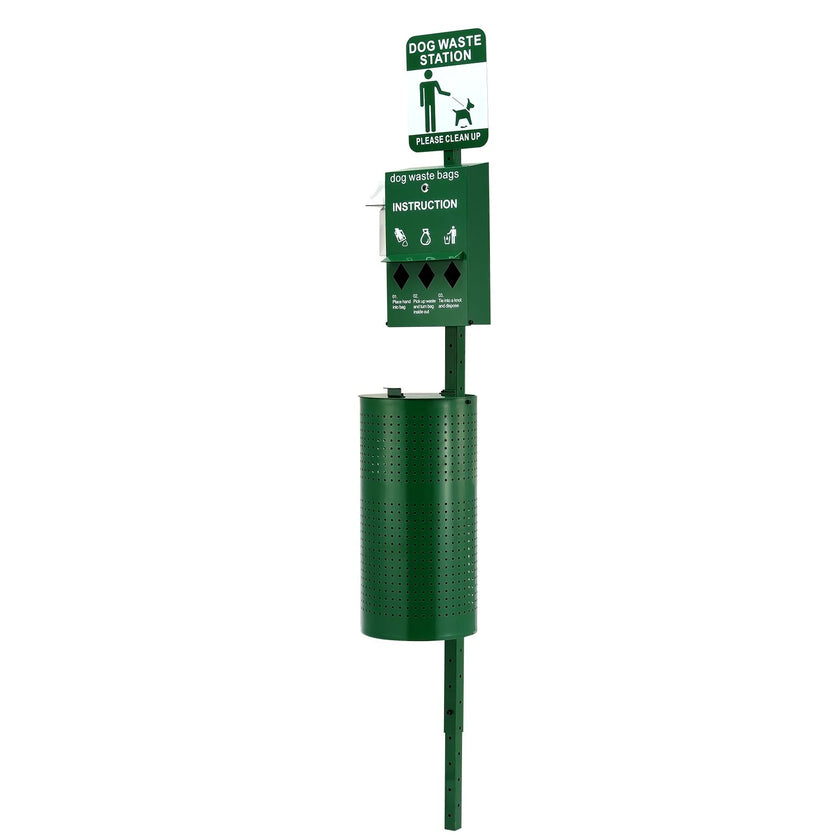 VEVOR Dog Waste Station with 600 Dog Poop Bags Commercial Park Pet Poop Station