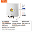 VEVOR Solar PV Combiner Box 4 String 15A for Solar Panel System Steel Case IP65