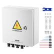 VEVOR Solar PV Combiner Box 4 String 15A for Solar Panel System Steel Case IP65