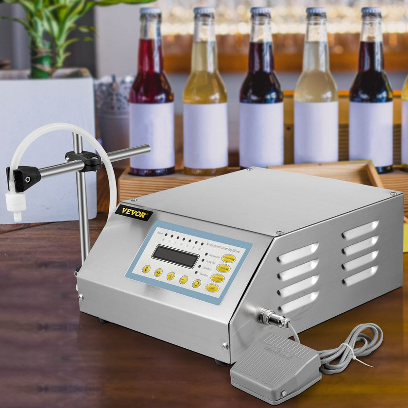 VEVOR Liquid Filling Machine Digital Control Pump Filling Machine GFK160 Bottle Filling Machine 2-3500ml Digital Filling