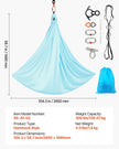 VEVOR Aerial Yoga Hammock, Maximum 300 lbs Load Aerial Silk, Yoga Swing with Nylon Fabric, Daisy Rope, PE Zipper Bag, Gymnastics Swings Suitable for Men and Women, Dual-Function Hammock & Swing