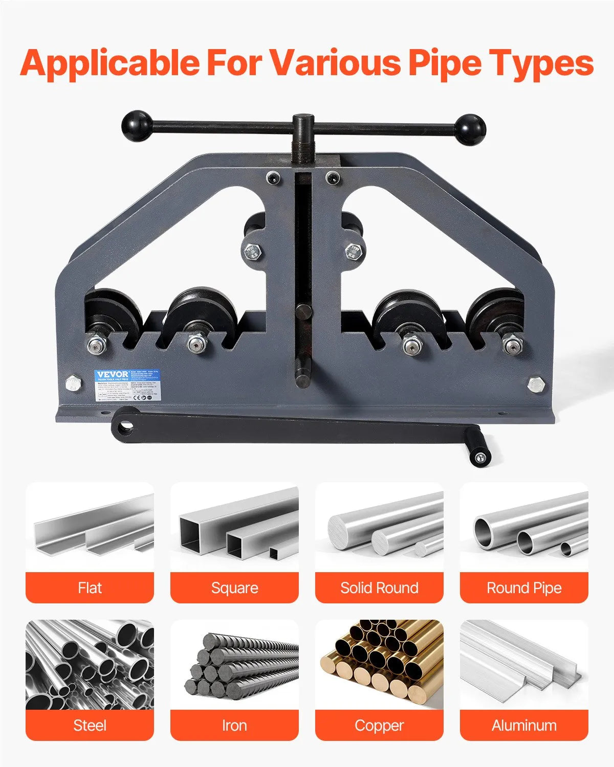 VEVOR Tube Roller Bender Max 1-1/2