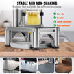 VEVOR Commercial French Fry Cutter with 4 Replacement Blades, 1/4? & 3/8? Blade Easy Dicer Chopper, 6-wedge Slicer & 6-wedge Apple Corer, Lemon Potato Cutter for French Fries with Tray and Handle