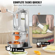 VEVOR Commercial French Fry Cutter with 4 Replacement Blades, 1/4? and 3/8? Blade Easy Dicer Chopper, 6-wedge Slicer and 6-wedge Apple Corer, Lemon Potato Cutter for French Fries with Extended Handle