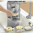 VEVOR Commercial French Fry Cutter with 4 Replacement Blades, 1/4? and 3/8? Blade Easy Dicer Chopper, 6-wedge Slicer and 6-wedge Apple Corer, Lemon Potato Cutter for French Fries with Extended Handle