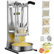 VEVOR Commercial French Fry Cutter with 4 Replacement Blades, 1/4? and 3/8? Blade Easy Dicer Chopper, 6-wedge Slicer and 6-wedge Apple Corer, Lemon Potato Cutter for French Fries with Extended Handle