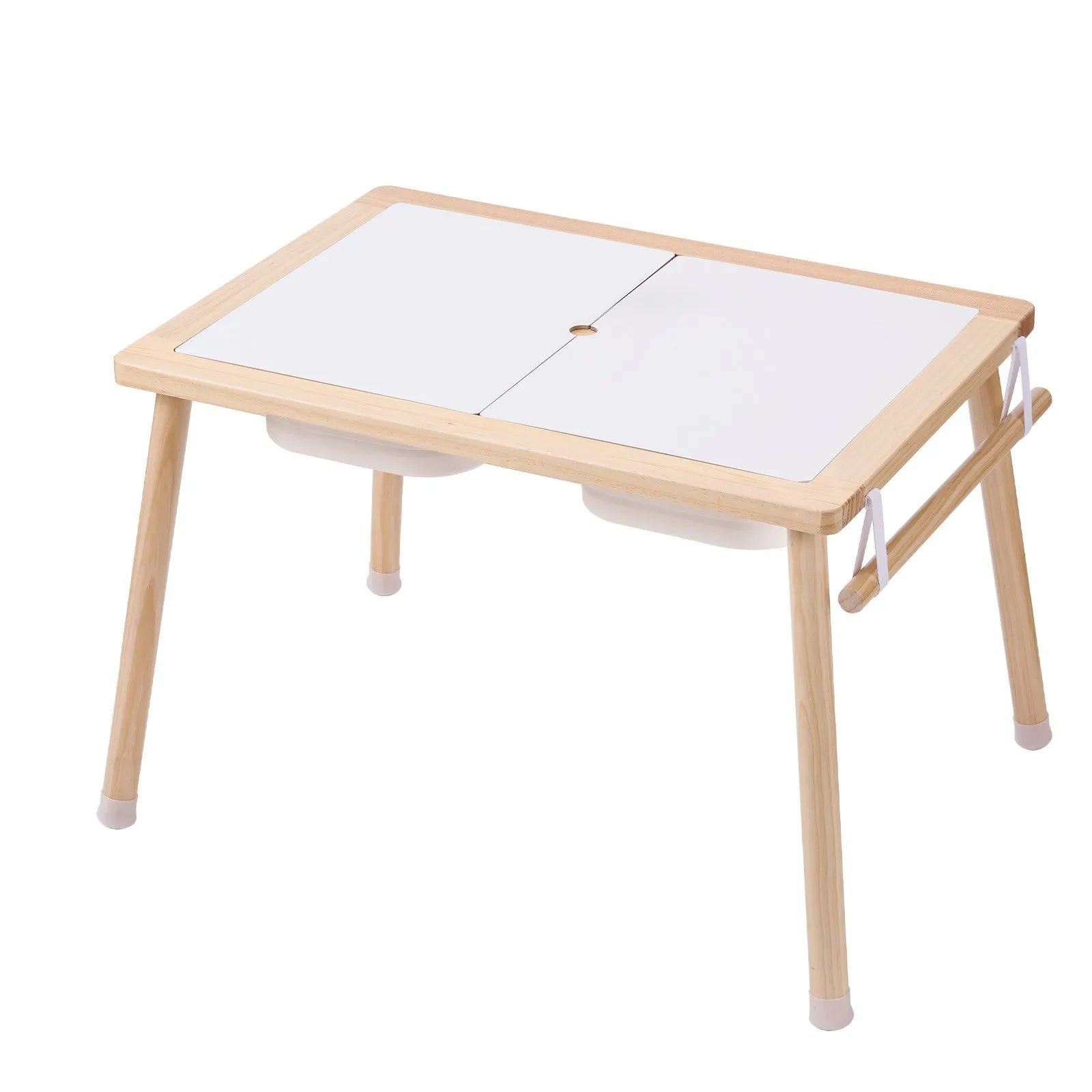 VEVOR Kids Sensory Table Sand Water Play Table with 1 Paper Roll 3 Storage Bins