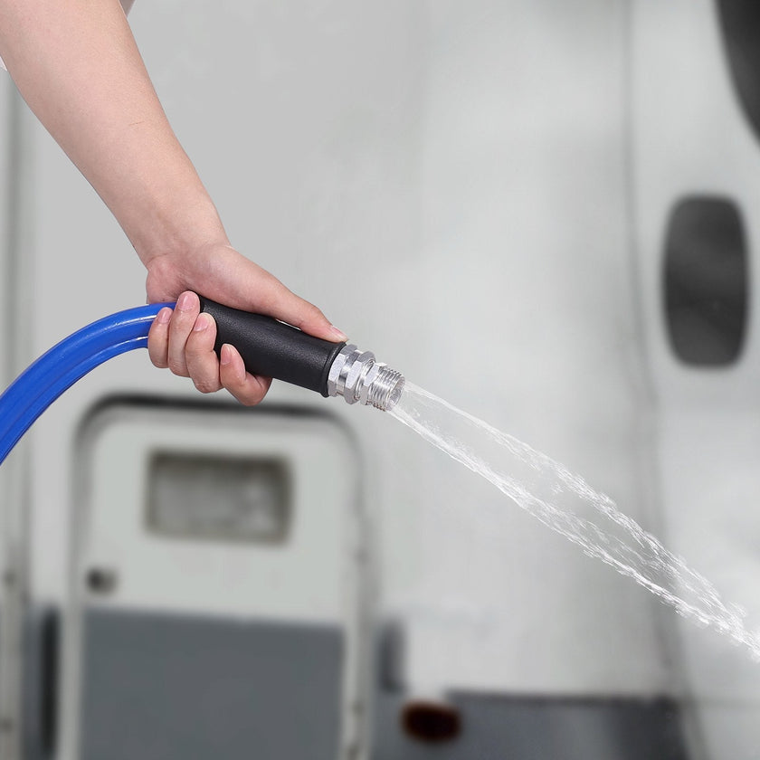 VEVOR 100ft Heated Water Hose for RV, Heated Drinking Water Hose Antifreeze to -45°F, Automatic Self-regulating, 5/8