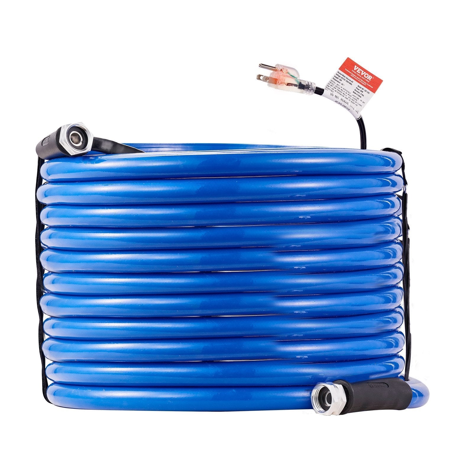 VEVOR 100ft Heated Water Hose for RV, Heated Drinking Water Hose Antifreeze to -45°F, Automatic Self-regulating, 5/8