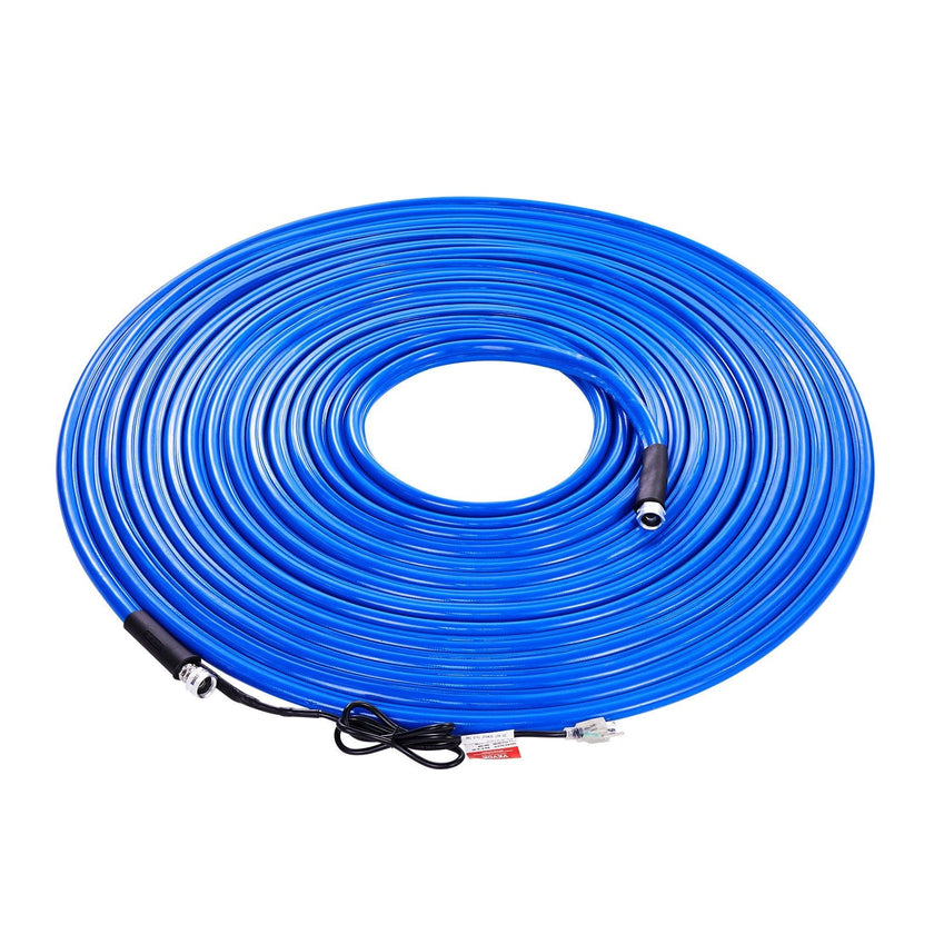 VEVOR 100ft Heated Water Hose for RV, Heated Drinking Water Hose Antifreeze to -45°F, Automatic Self-regulating, 5/8