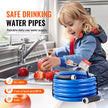 VEVOR 15ft Heated Water Hose for RV, Heated Drinking Water Hose Antifreeze to -45°F, Automatic Self-regulating, 5/8