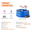 VEVOR 15ft Heated Water Hose for RV, Heated Drinking Water Hose Antifreeze to -45°F, Automatic Self-regulating, 5/8