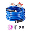 VEVOR 15ft Heated Water Hose for RV, Heated Drinking Water Hose Antifreeze to -45°F, Automatic Self-regulating, 5/8