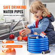 VEVOR 25ft Heated Water Hose for RV, Heated Drinking Water Hose Antifreeze to -45°F, Automatic Self-regulating, 5/8