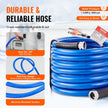 VEVOR 25ft Heated Water Hose for RV, Heated Drinking Water Hose Antifreeze to -45°F, Automatic Self-regulating, 5/8