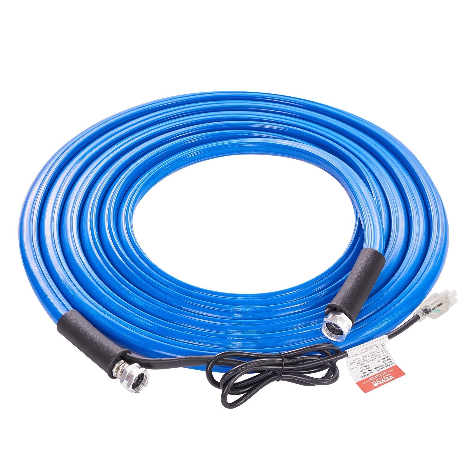 VEVOR 25ft Heated Water Hose for RV, Heated Drinking Water Hose Antifreeze to -45°F, Automatic Self-regulating, 5/8