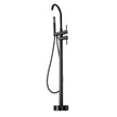 VEVOR Freestanding Bathtub Faucet, Floor Mount, Freestanding Tub Filler, Shower Mixer Taps, Two Water Modes, 360° Swivel Spout, for Bathing & Showering Pet Bathing Cleaning Drains Toilet Flushing
