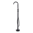 VEVOR Freestanding Bathtub Faucet, Floor Mount, Freestanding Tub Filler, Shower Mixer Taps, Two Water Modes, 360° Swivel Spout, for Bathing & Showering Pet Bathing Cleaning Drains Toilet Flushing