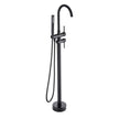 VEVOR Freestanding Bathtub Faucet, Floor Mount, Freestanding Tub Filler, Shower Mixer Taps, Two Water Modes, 360° Swivel Spout, for Bathing & Showering Pet Bathing Cleaning Drains Toilet Flushing