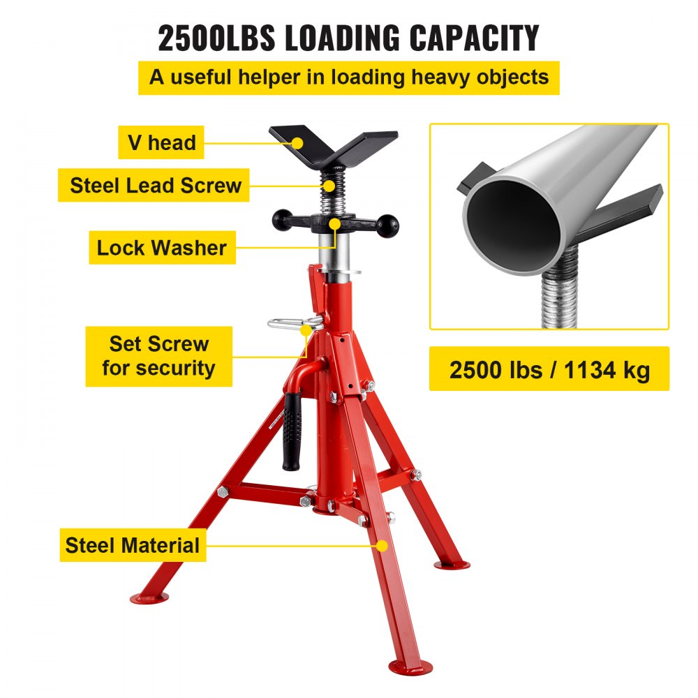 VEVOR V Head Pipe Stand 1/8\