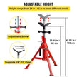 VEVOR V Head Pipe Stand 1/8\
